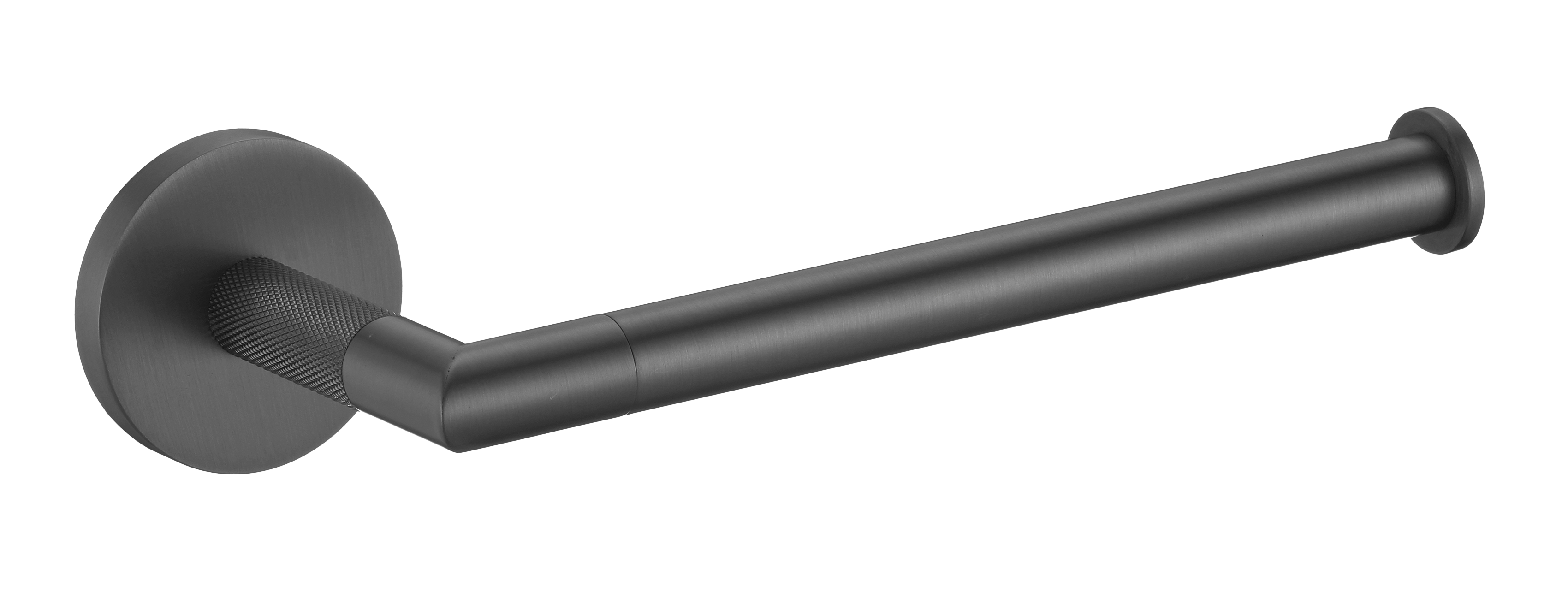 19532-Q Держатель для туалетной бумаги БЕЗ крышки (ГРАФИТ) GANZER  (20/1шт)