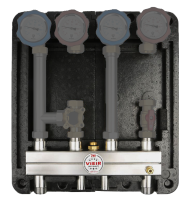 Распределительный колл. в блочной теплоизоляции SMARTBOX для 2-ух насосных групп 1"нр.  ViEiR  (1шт)