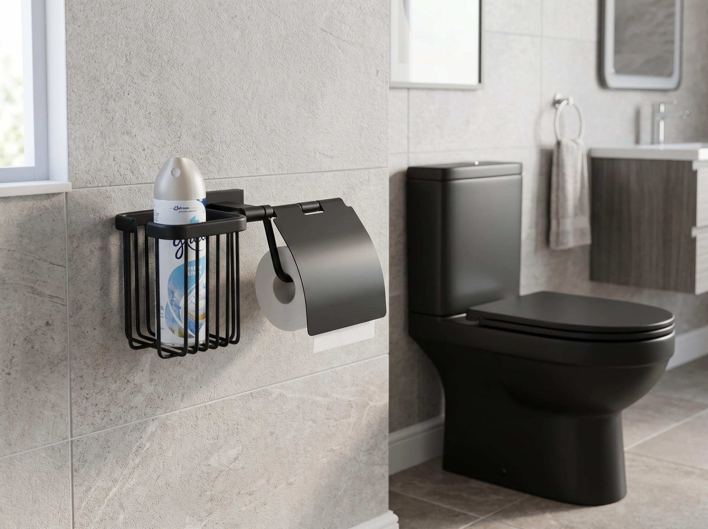 88031R-C Б/держатель+осв. правый (ЧЕРНЫЙ) GANZER (10/1шт)