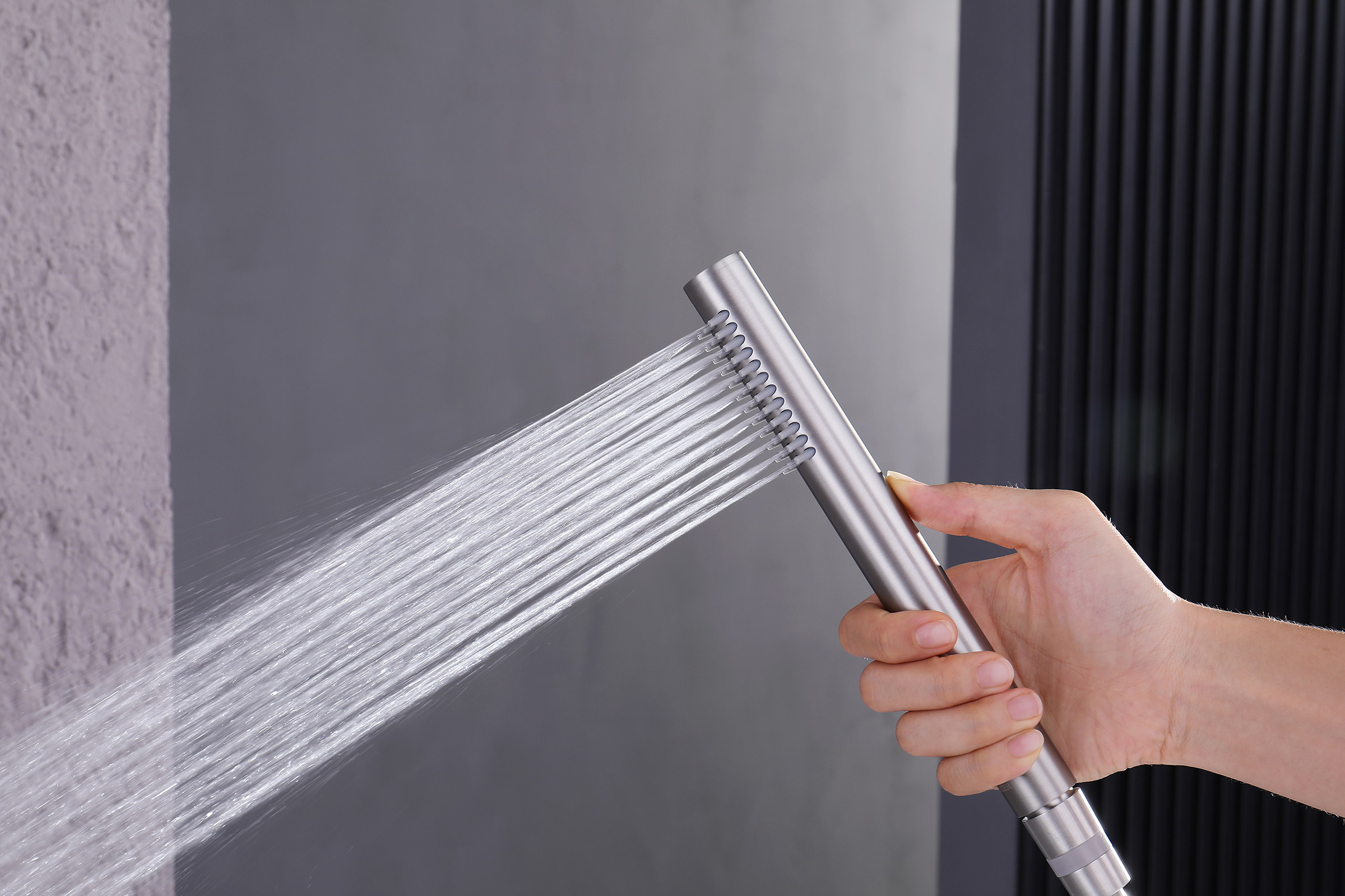 19165-G Смеситель встраиваемый для душа с 3-функ. (САТИН) GANZER (6/1шт)