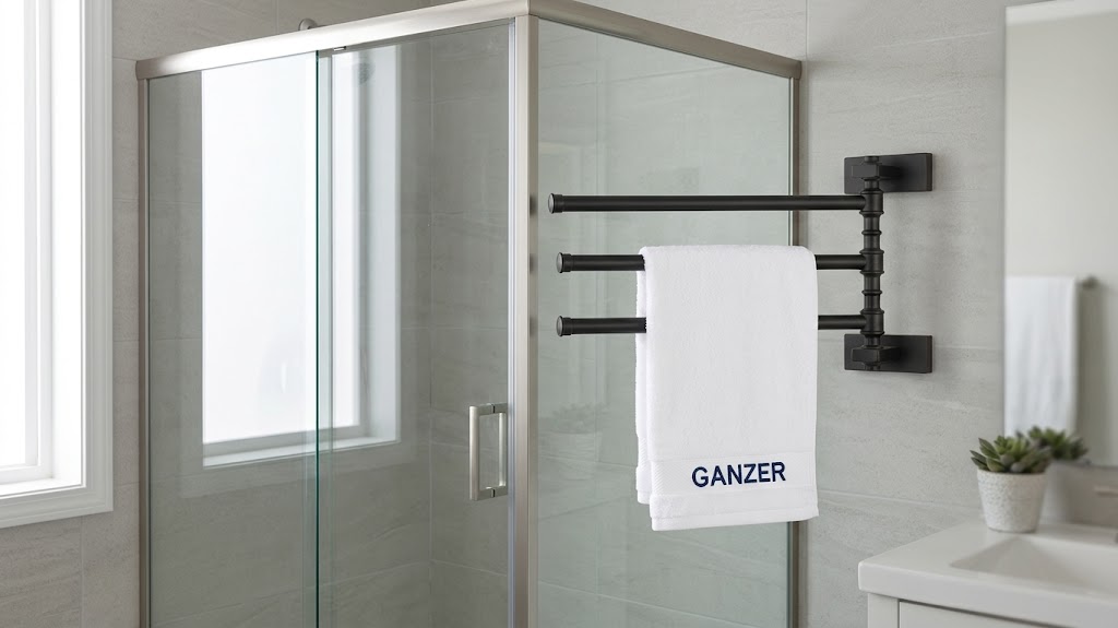 88013-C П/держатель поворот. 3-ной (ЧЕРНЫЙ) GANZER (10/1шт)