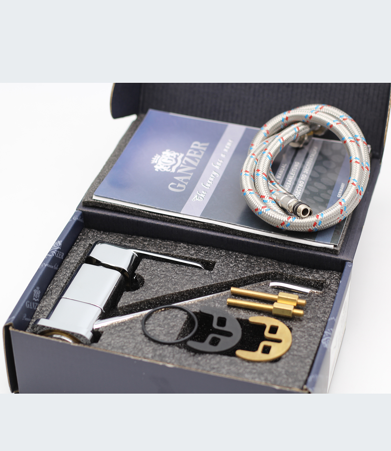 12011 Смеситель однорычажный для кухни "GANZER"  (10/1шт)