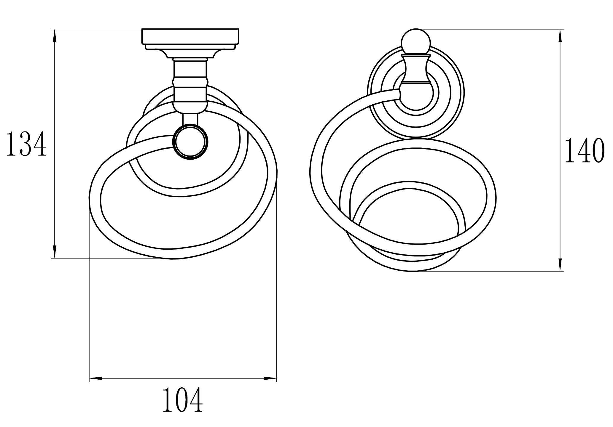 31042 Держатель для фена GANZER (20/1шт)