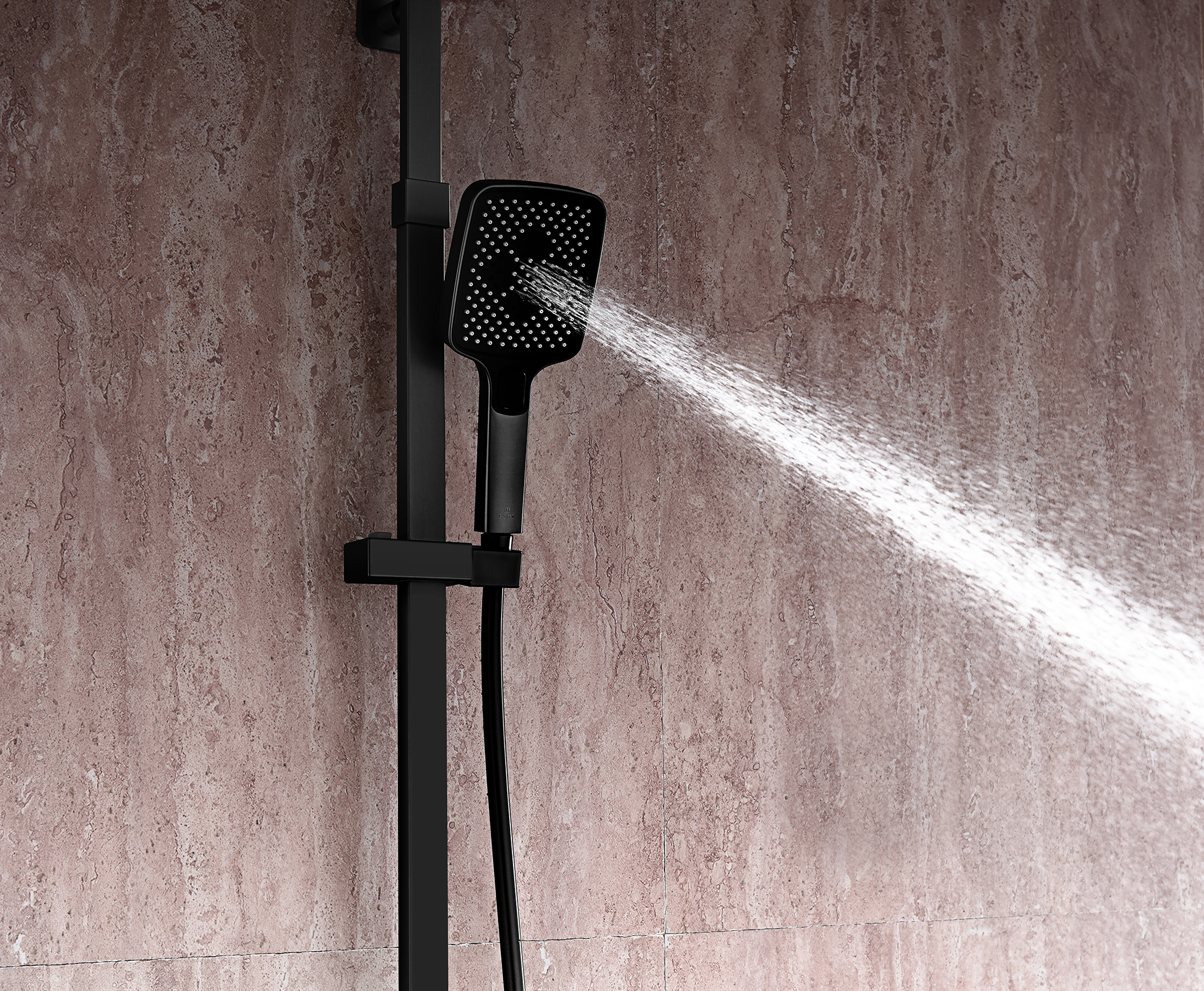 44161-C Душевая система (ЧЕРНЫЙ) GANZER (5/1шт)