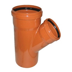 ПВХ  РЫЖИЙ  тройник Ф160х110х45*  ViEiR  (4/1шт)