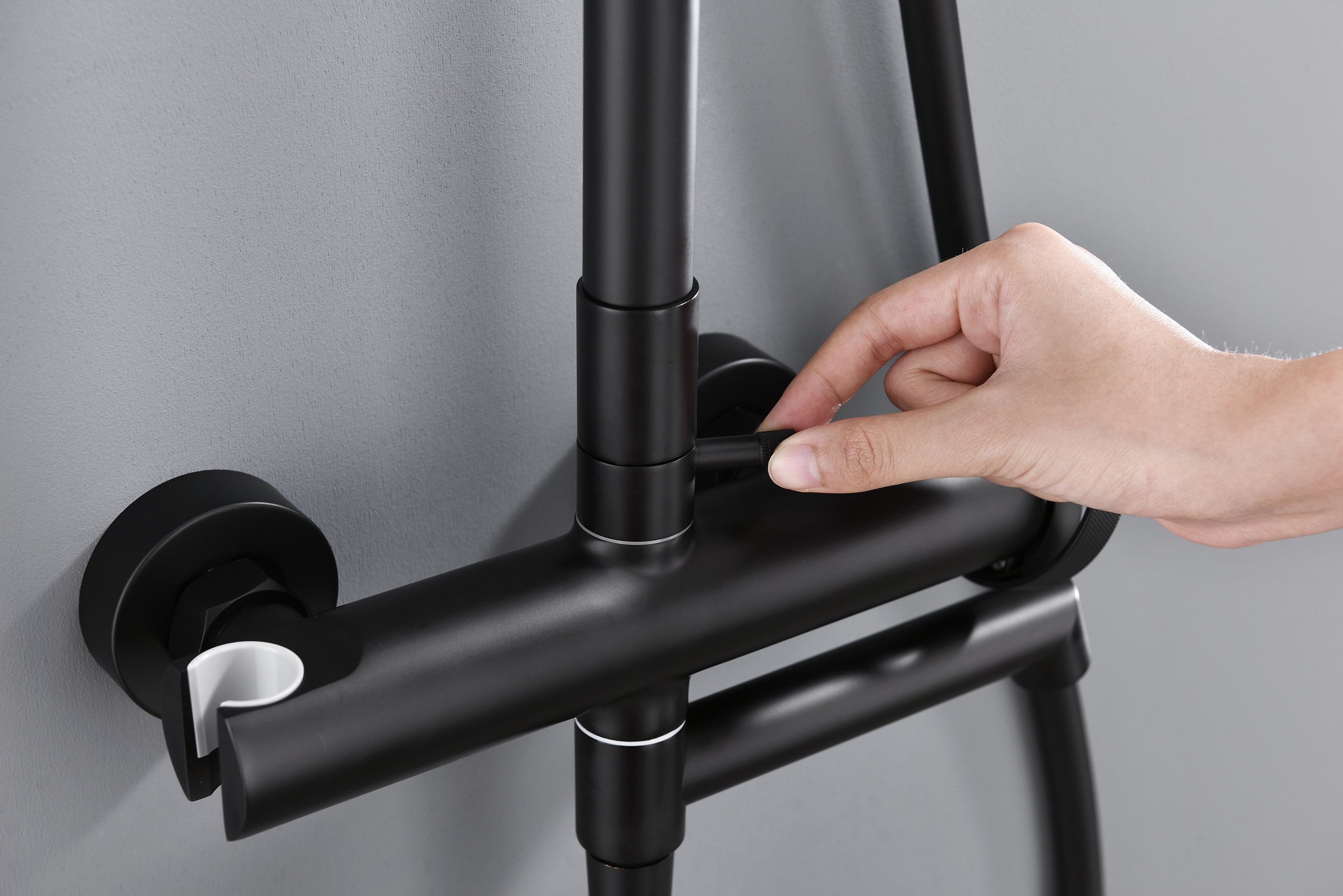 19162-C Душевая система (ЧЕРНЫЙ) GANZER (5/1шт)