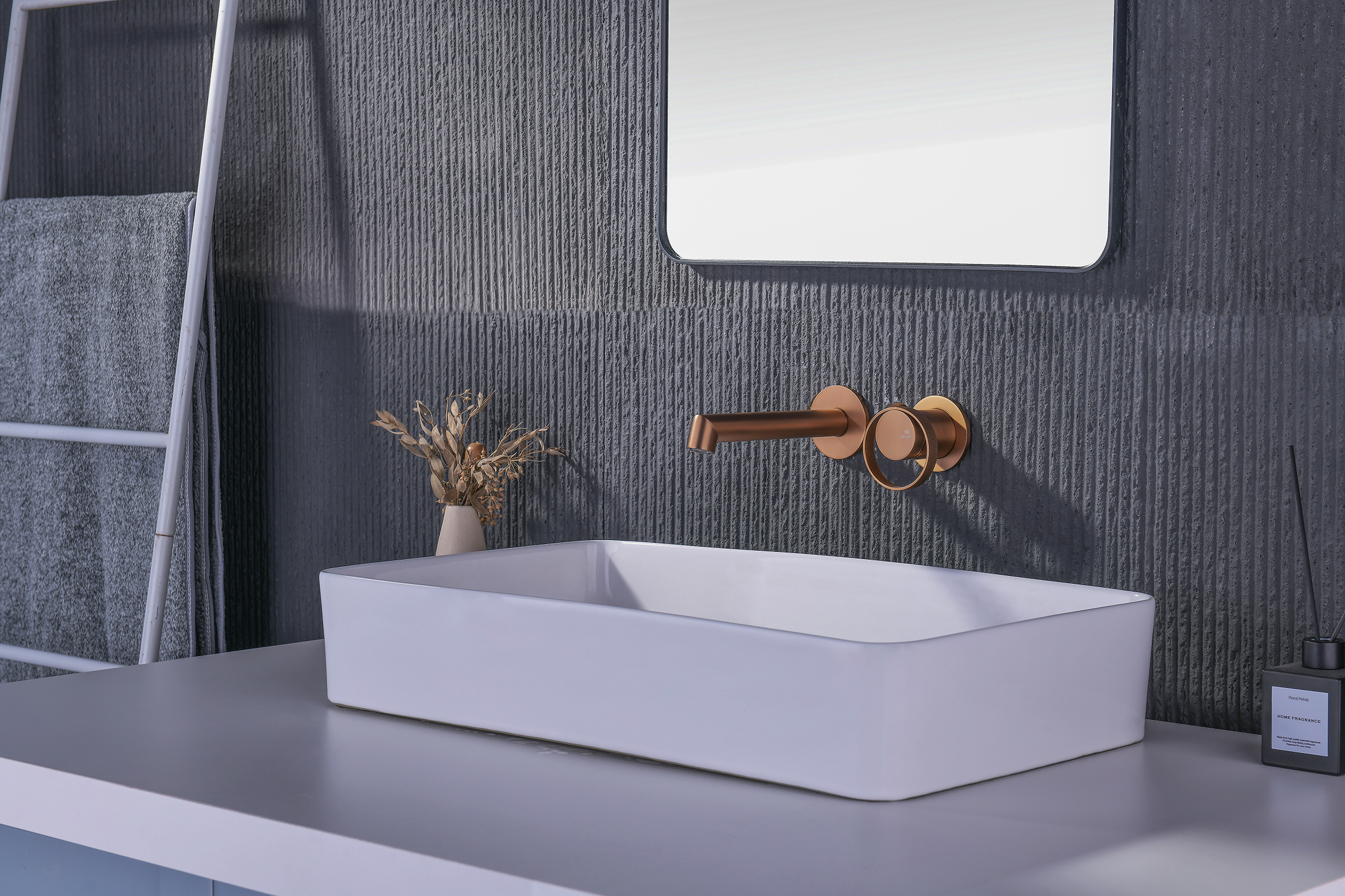 19144-R Встроенный смес для рак. (Роз. Золото) GANZER  (10/1шт)