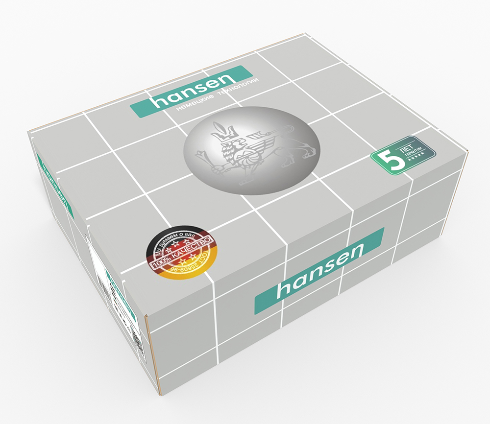 20018-C Смеситель для душевой кабины (ЧЕРНЫЙ) HANSEN  (10/1шт)