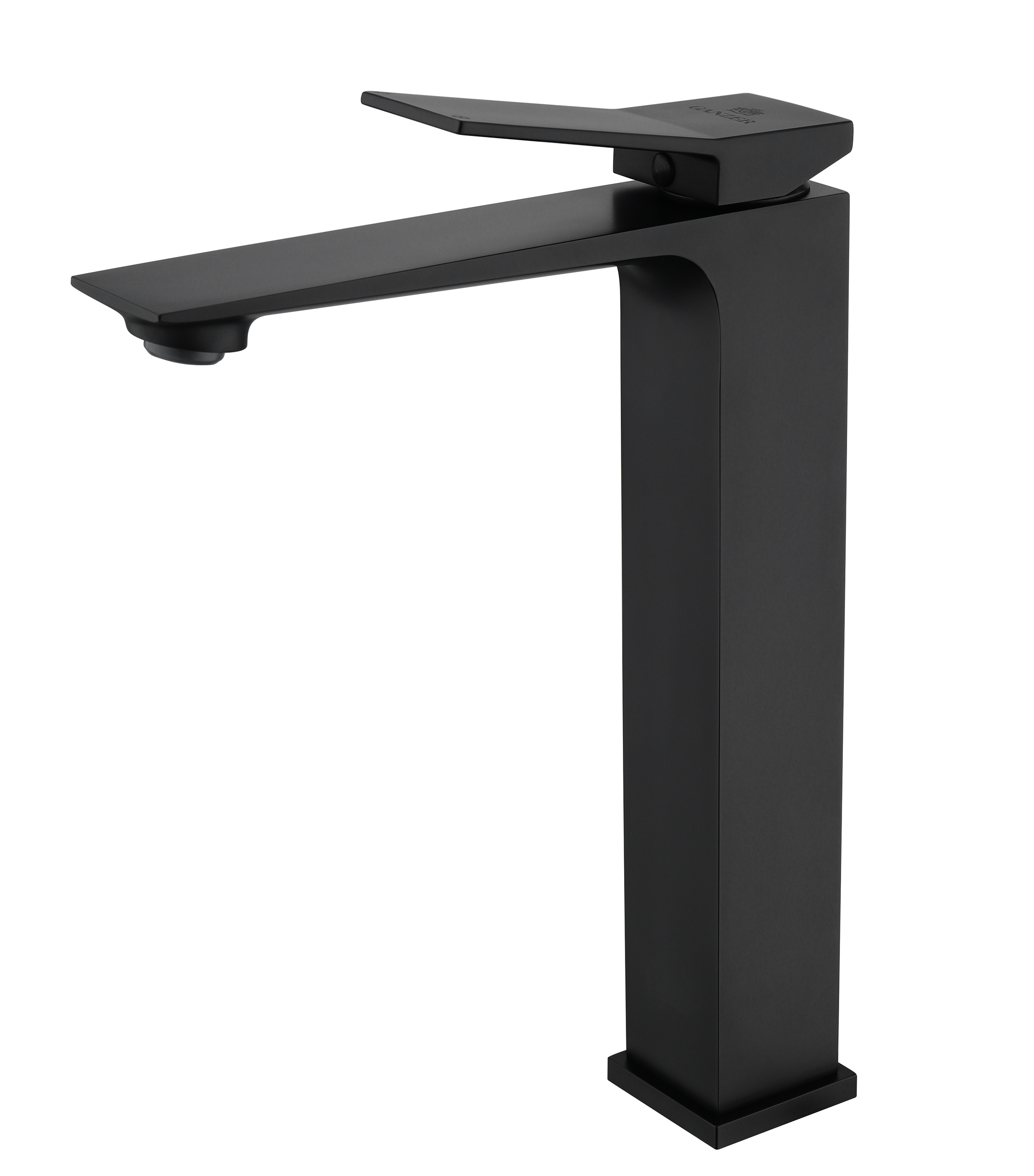 05112-C Смеситель од. для раковины-чаши (ЧЕРНЫЙ) GANZER (10/1шт)