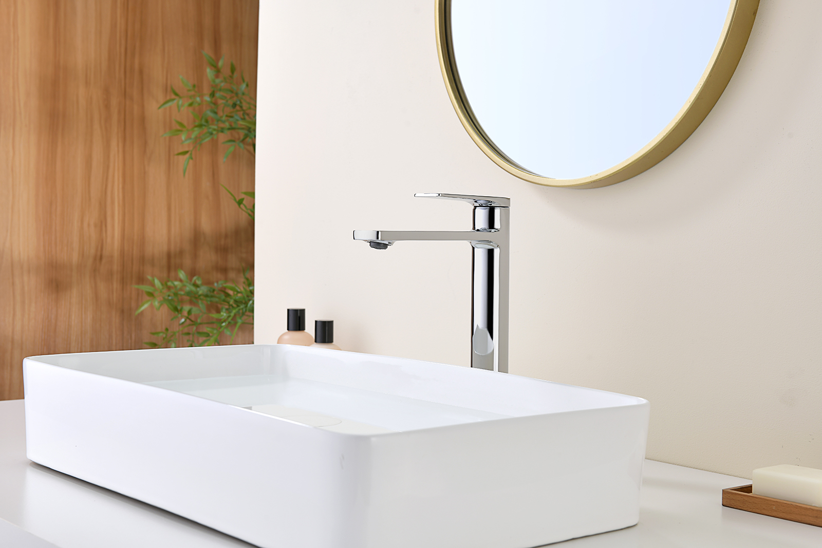 07112 Смеситель од. для раковины-чаши (ХРОМ) GANZER (10/1шт)