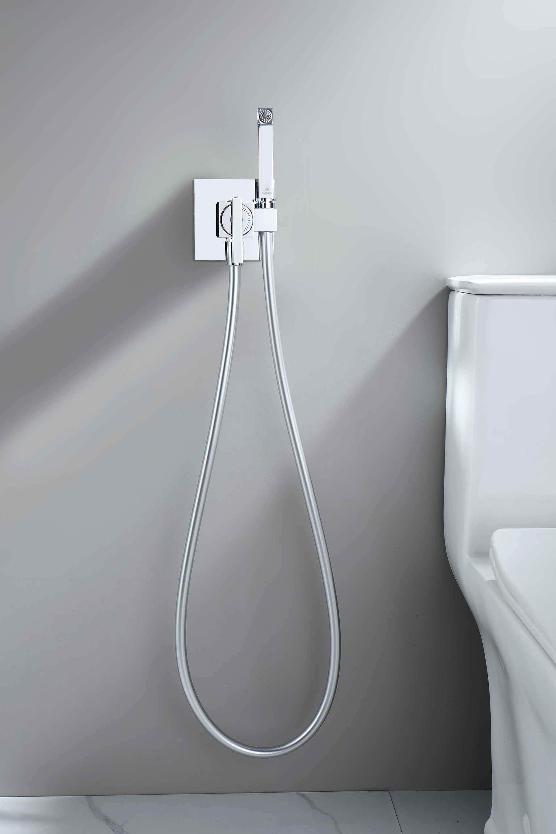 01157 Смеситель встраиваемый с ГИГ. душом (ХРОМ) GANZER (10/1шт)