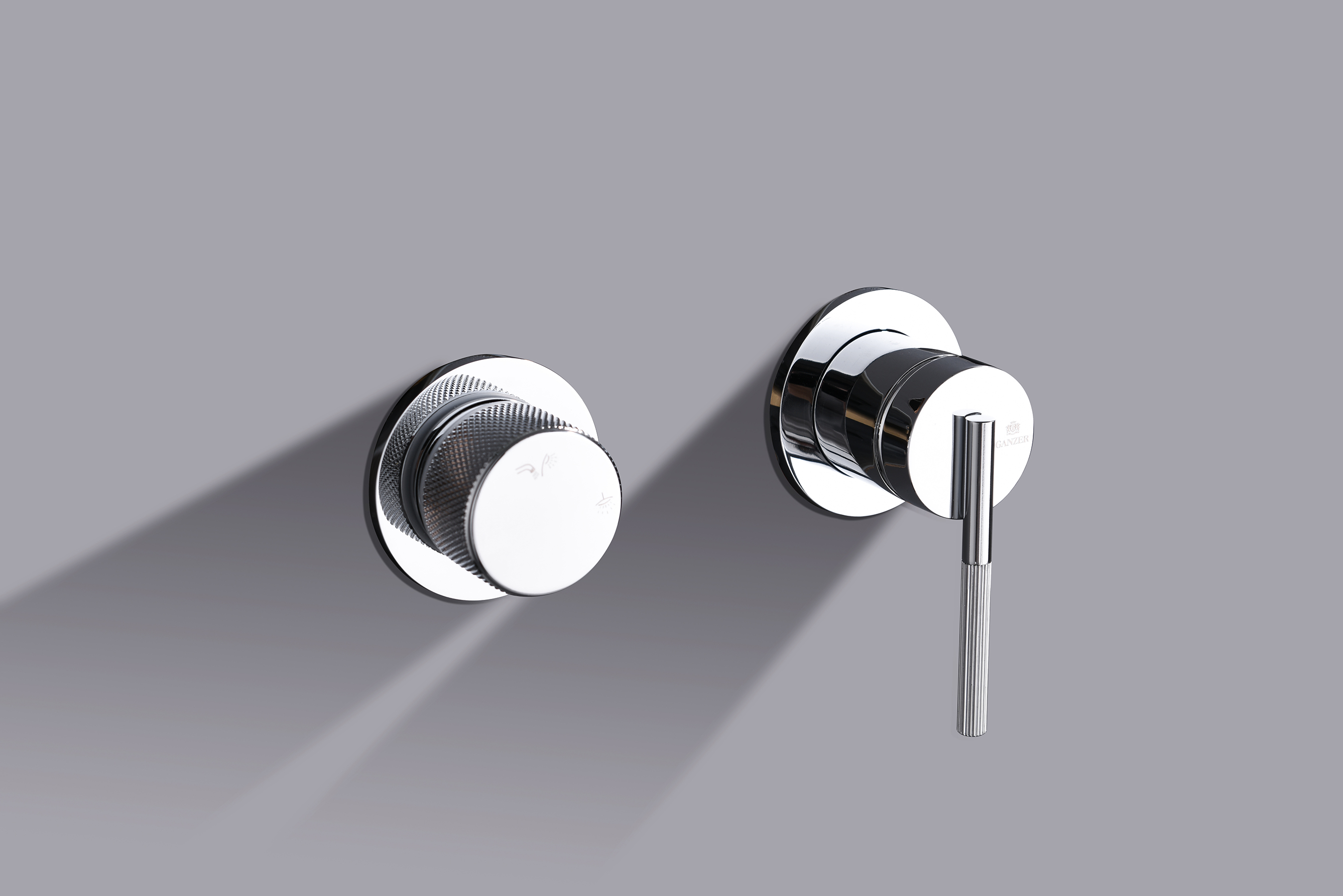 19165 Смеситель встраиваемый для душа с 3-функ. (ХРОМ) GANZER (6/1шт)