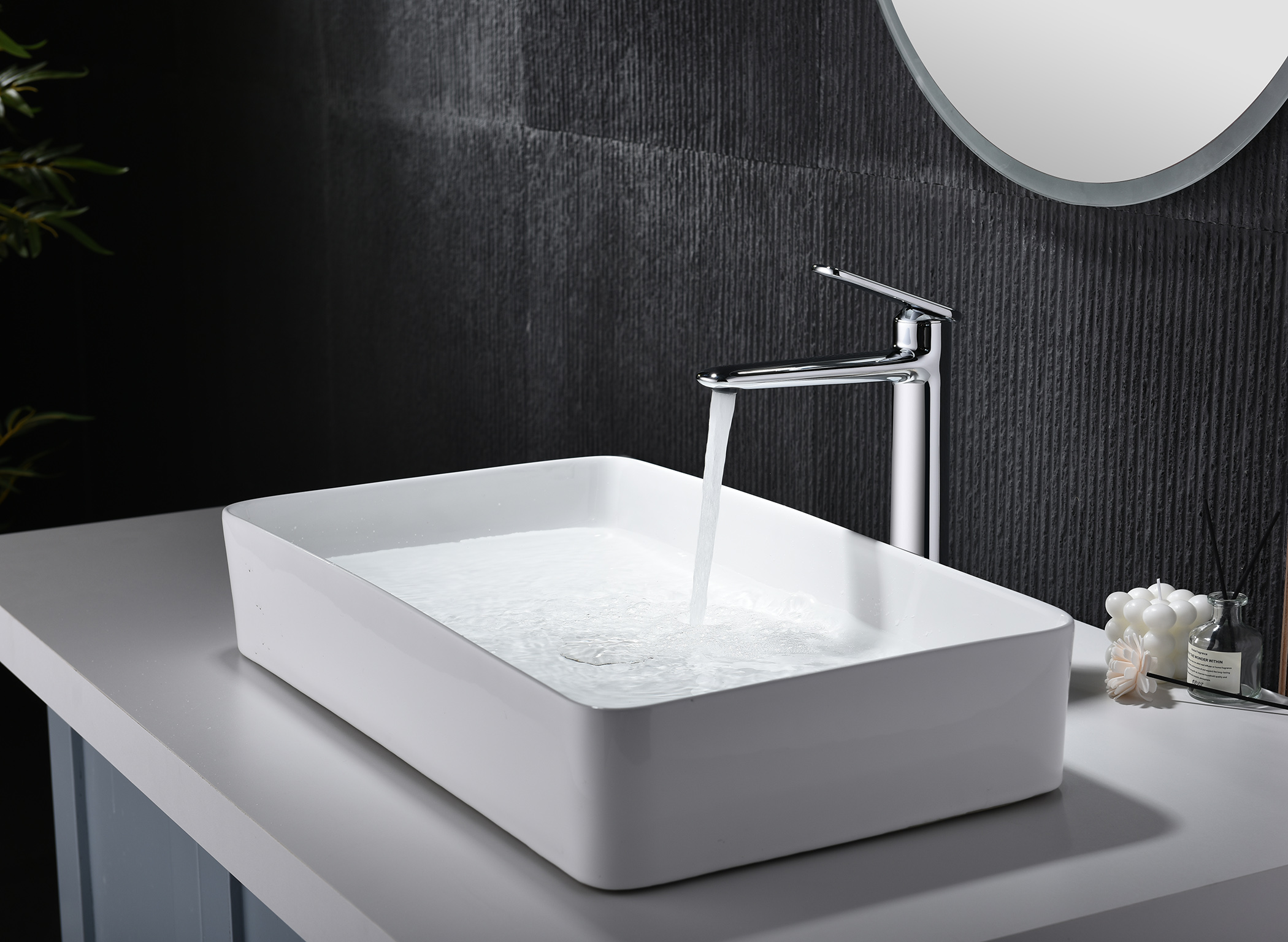 02112 Смеситель од. для раковины-чаши (ХРОМ) GANZER (10/1шт)