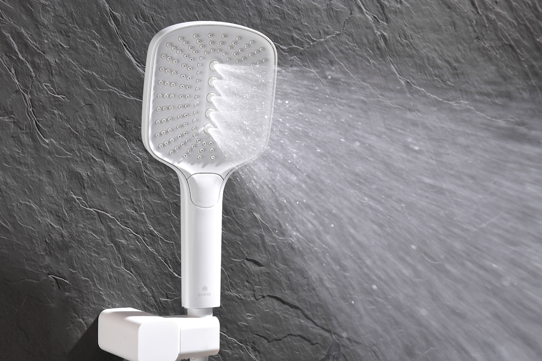 12165-F Смеситель встраиваемый для душа с 3-функ. (БЕЛЫЙ) GANZER (6/1шт)