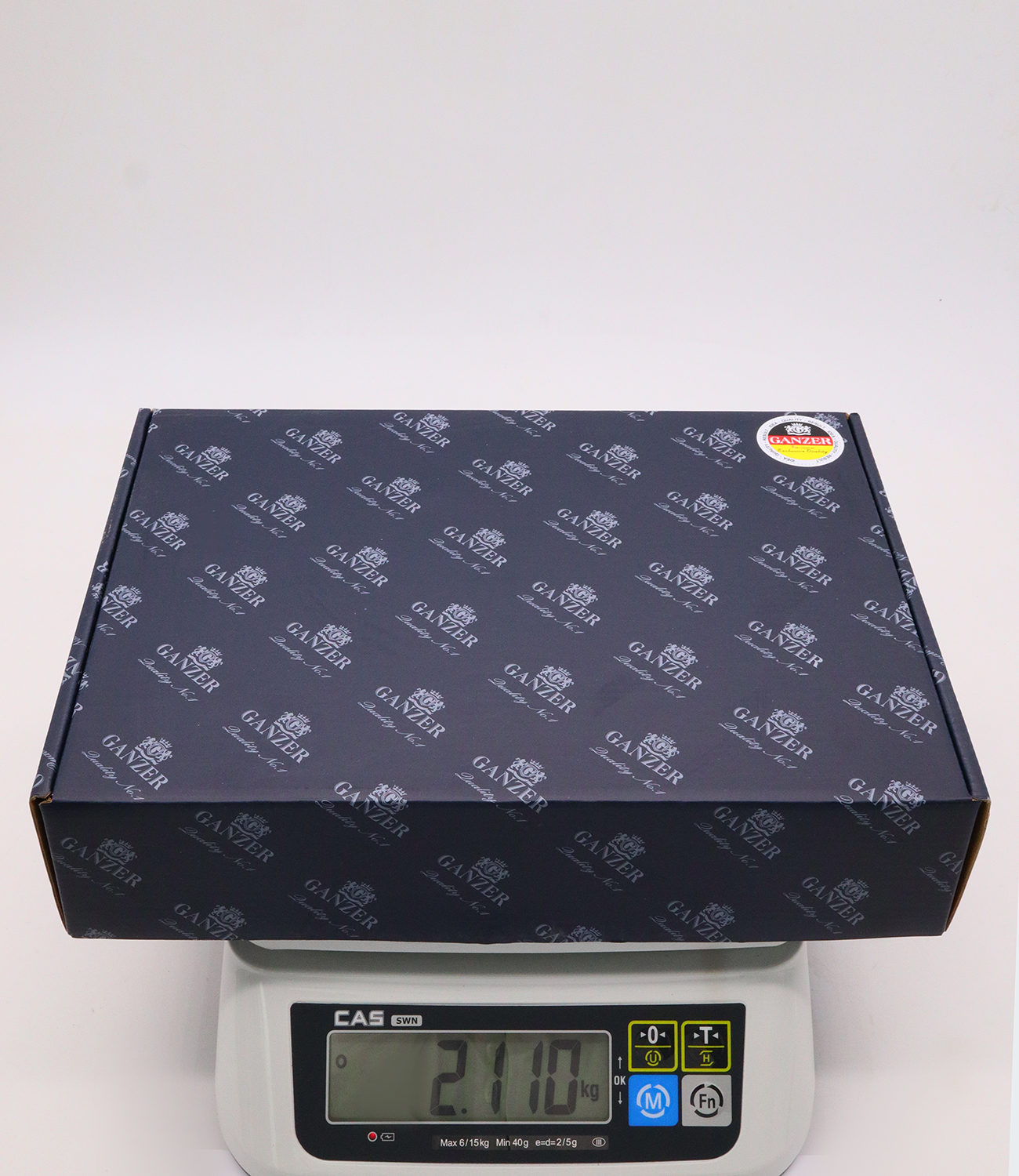 21012-C Смес. для умыв. (ВЫСОКИЙ хром+черный) "GANZER"  (10/1шт) Л/К