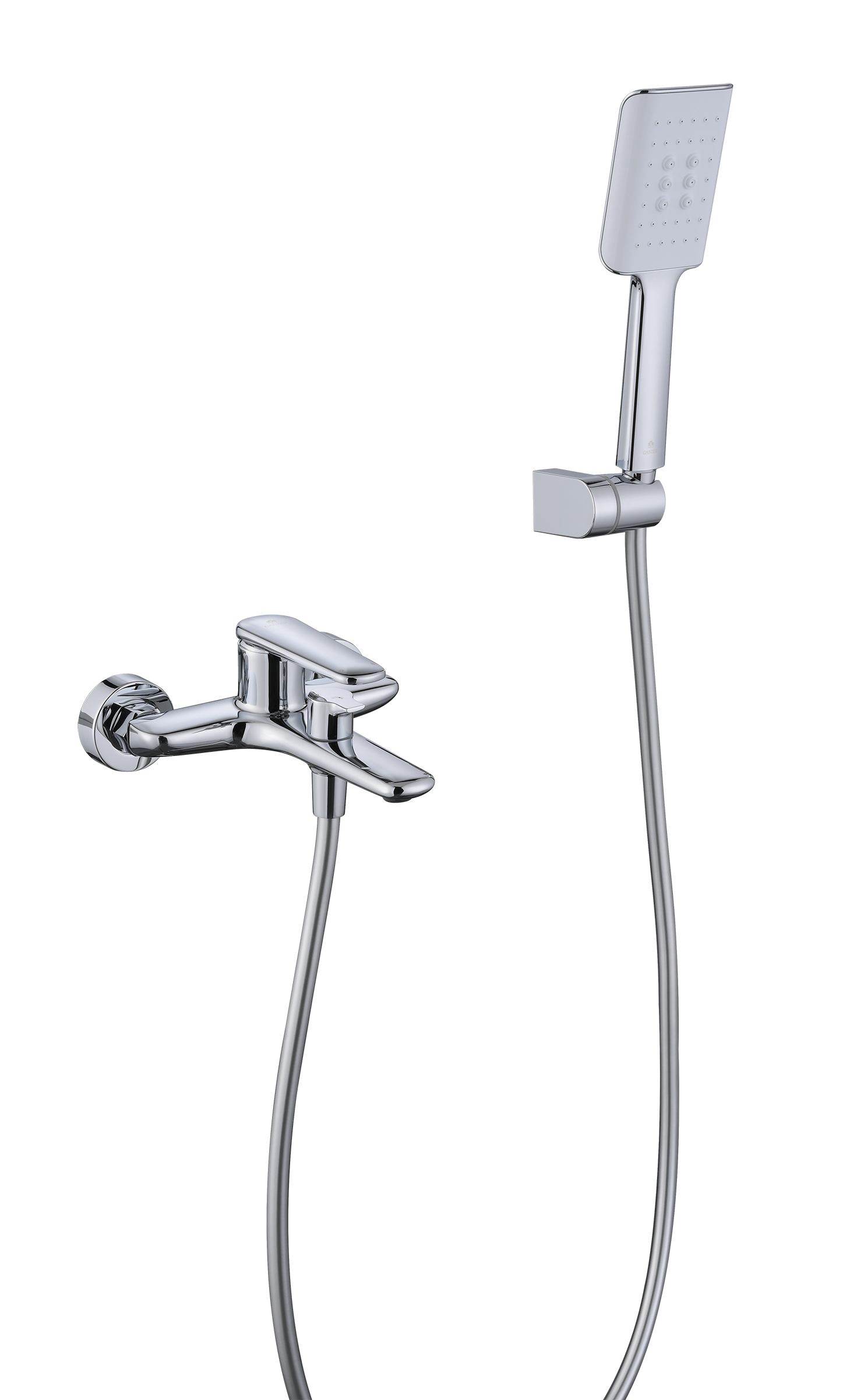 02131 Смеситель од. для ванны кор. (ХРОМ)  GANZER  (8/1шт)