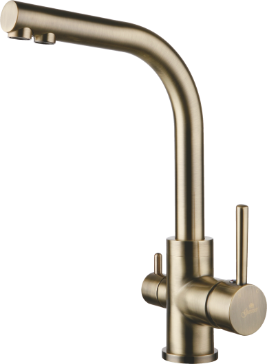 16025-D Смеситель для кухни с фильт БРОНЗ "GANZER"  (10/1шт)  Л/К