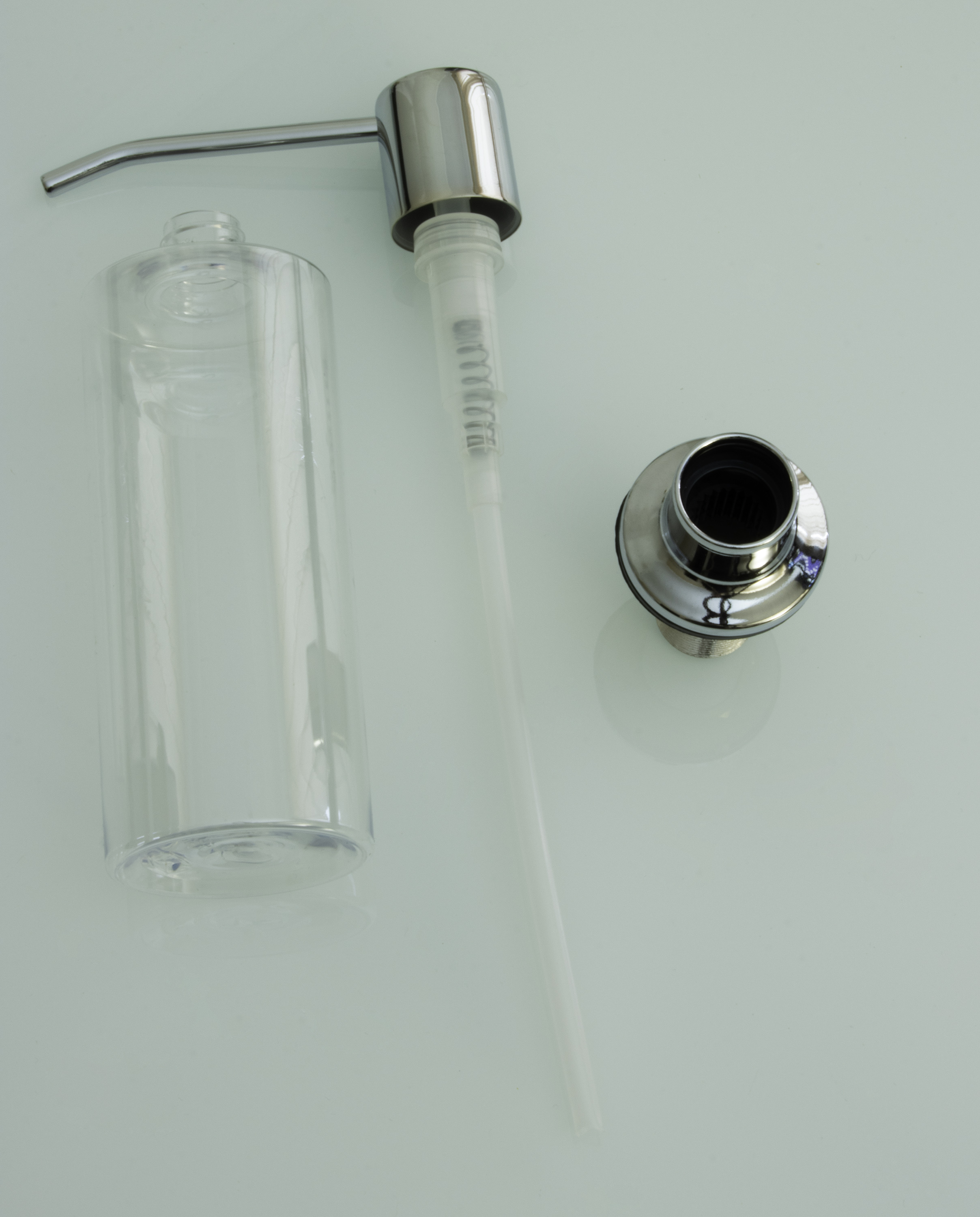 Дозатор врезной КРУГ, для мойки 300мл  (ХРОМ)  HANSEN  (46/1шт)