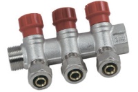 Коллектор с вент. кранами 1" х 16-3вых. ViEiR  (16/1шт)