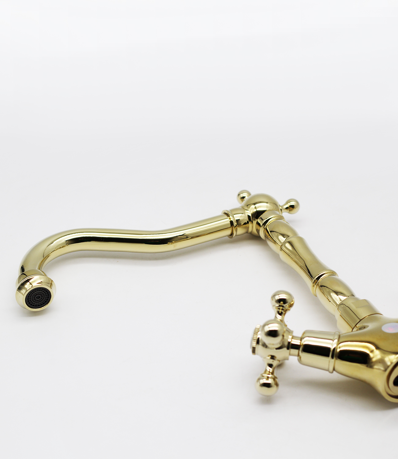 09022-E Смеситель 2-ух руч. для кухни (ЗОЛОТО) GANZER (10/1шт)