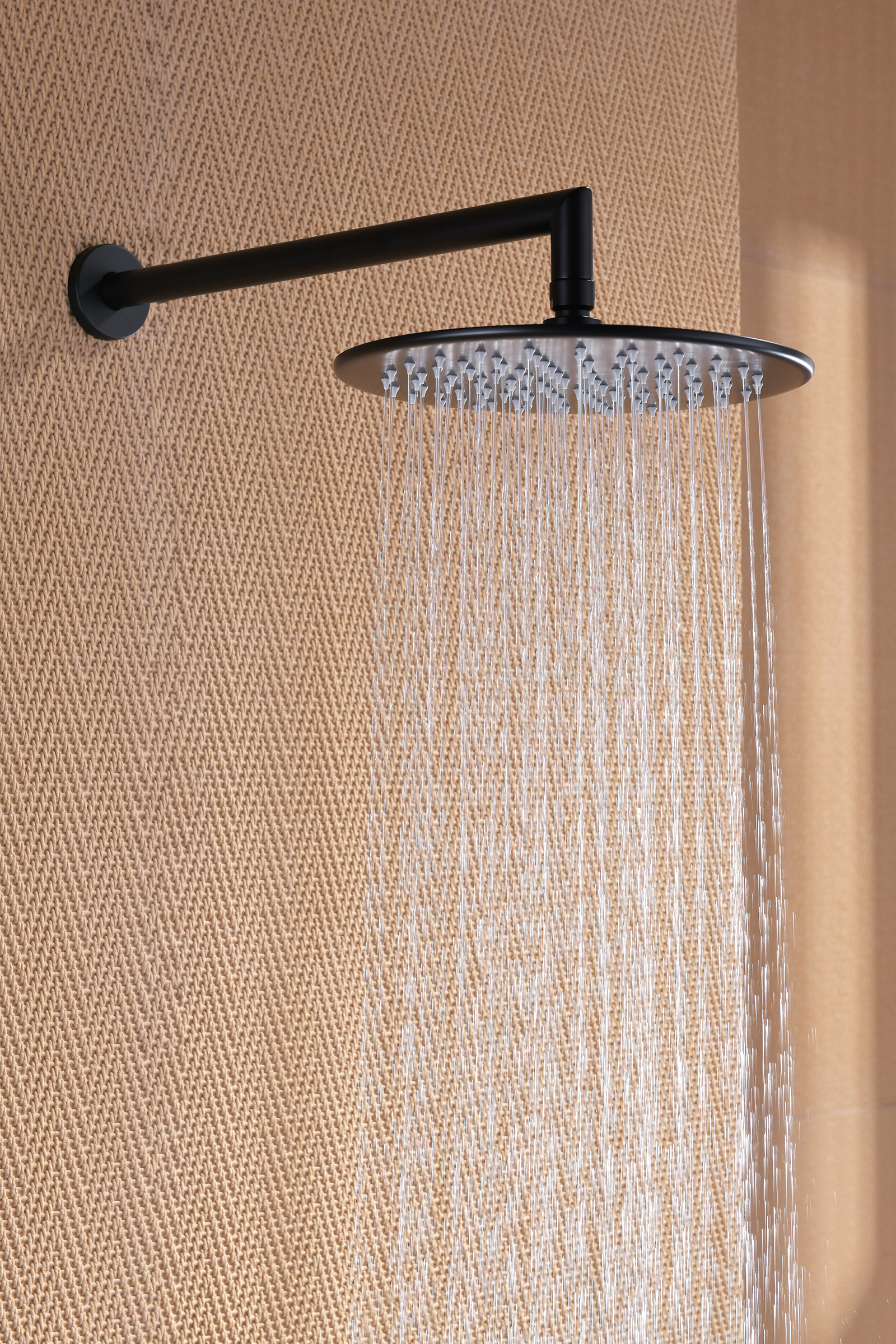 19164-C Встроенный смес для душа с 2-функ. (ЧЕРНЫЙ) GANZER  (6/1шт)