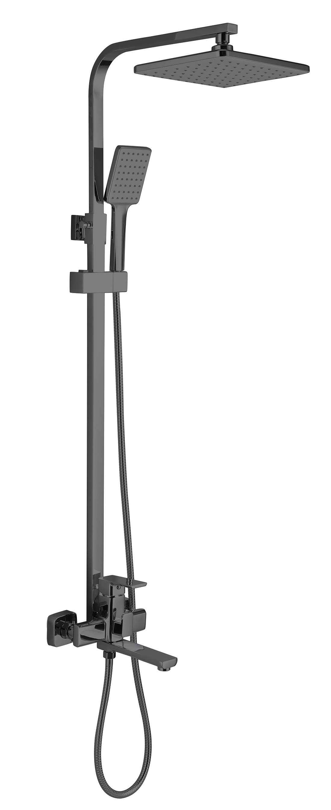 33010-P Однорукий душевой релинг (ГРАФИТ)  HANSEN  (5/1шт)