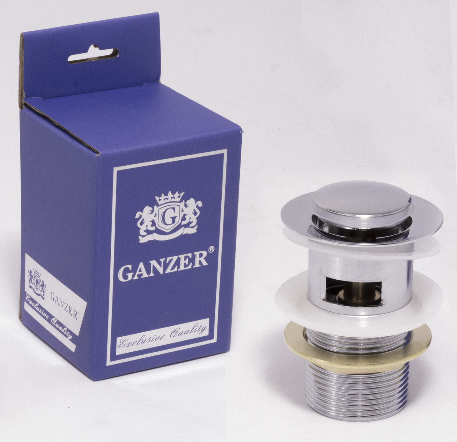 Донный клапан с перел. GANZER  МАЛ/ЭКО  (50/1)