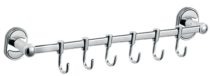 31014-6 П/держатель 6 крючков HANSEN (25/1шт)