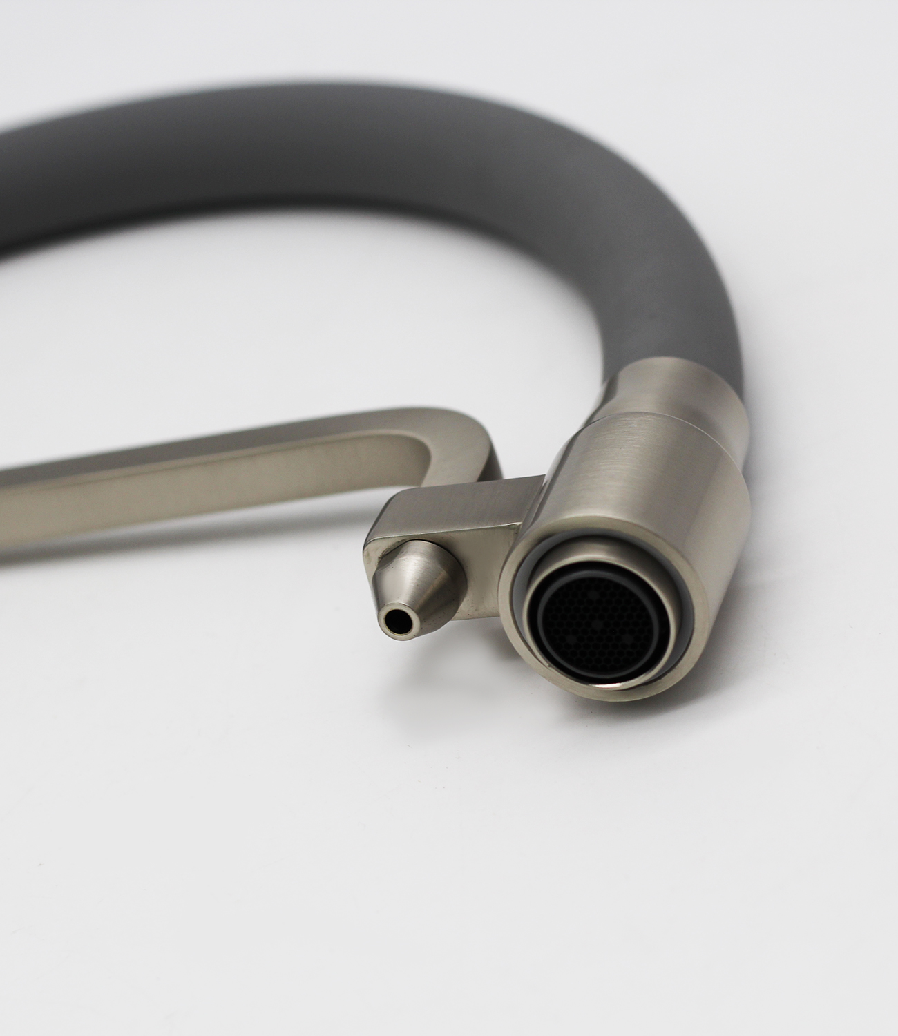 12126-GH Смес. для кухни с гибким шлангом и под фильтр (сат.сер.)  GANZER (10/1шт) Л/К