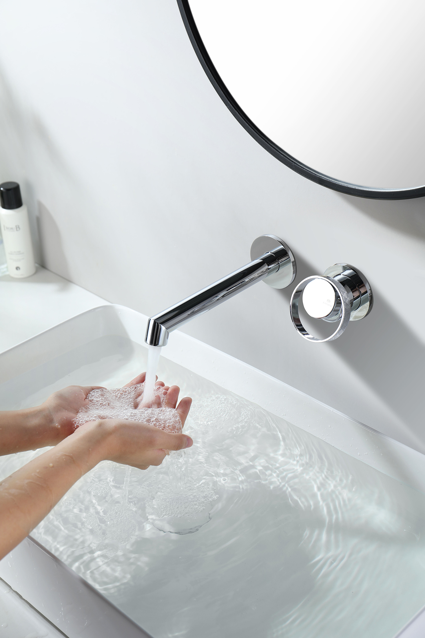 19144 Встроенный смес для рак. (ХРОМ) GANZER  (10/1шт)