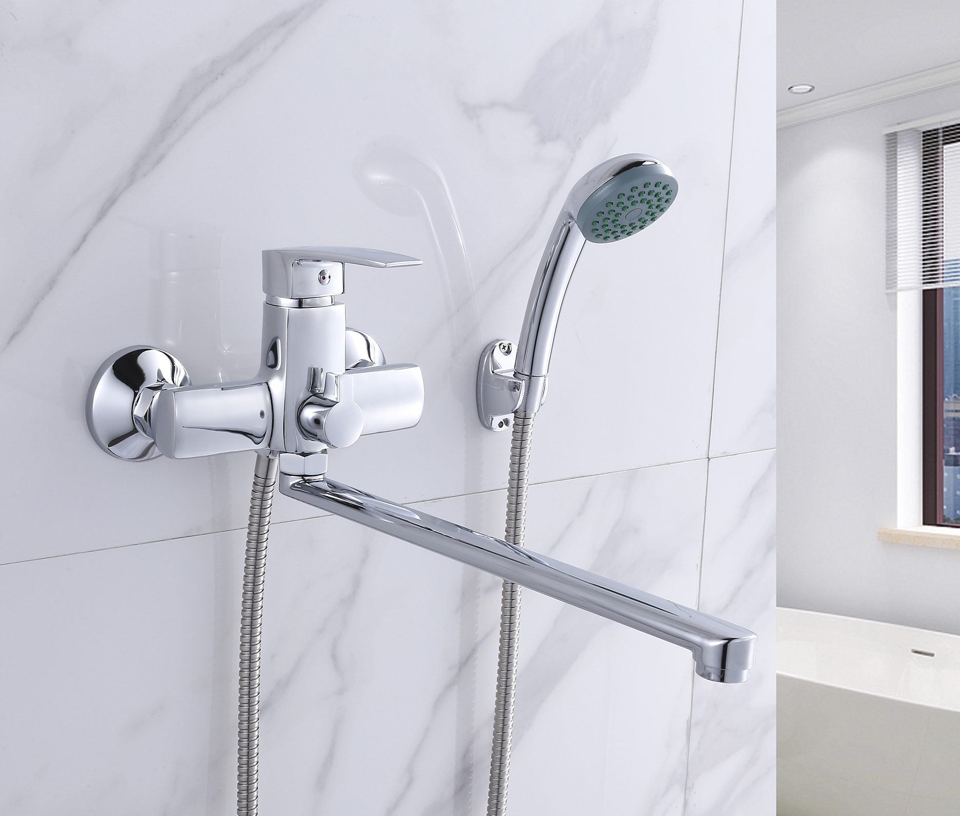 22011 Однр. смеситель для ванны  HANSEN  (10/1шт)