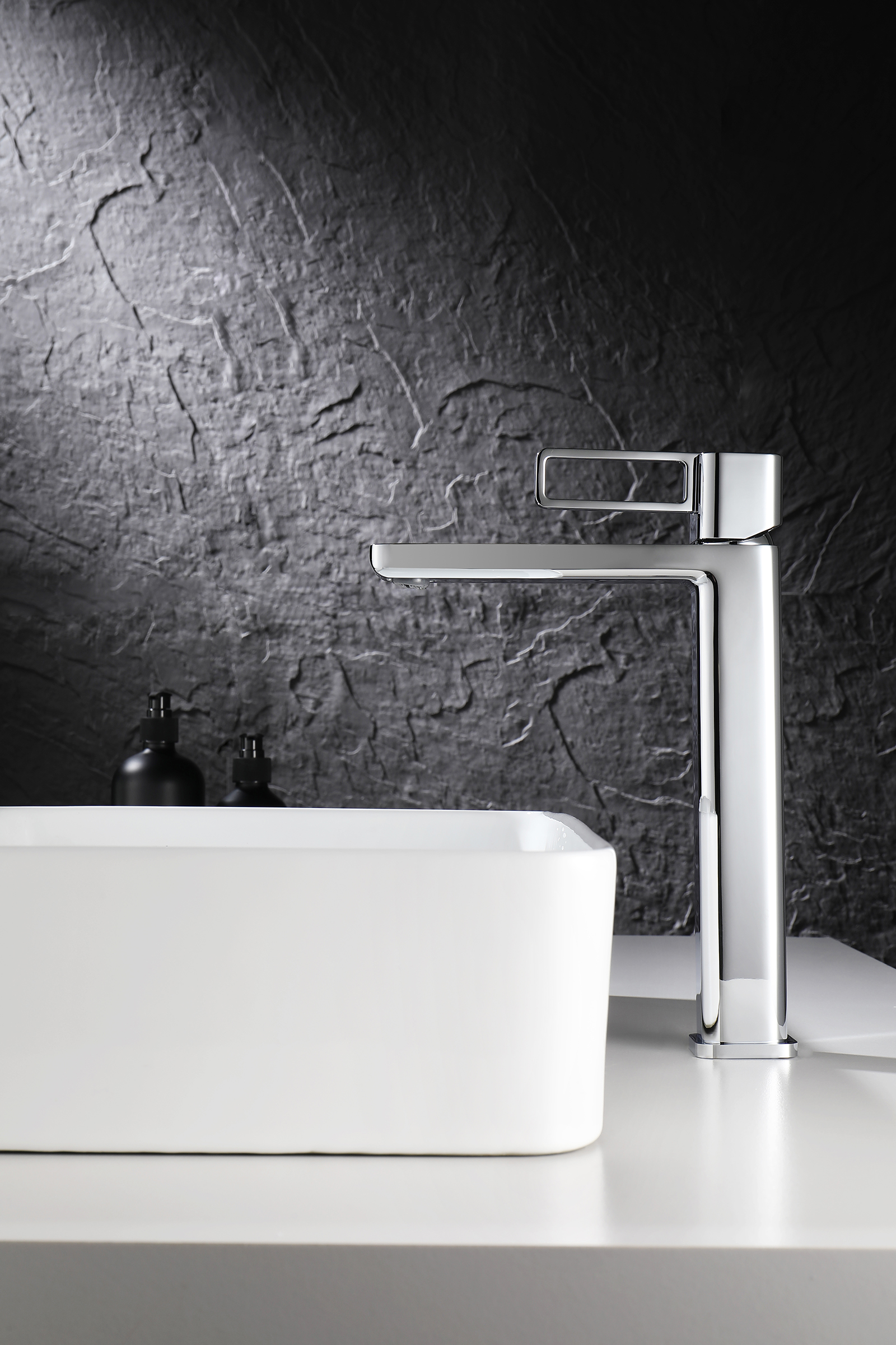 12112 Смеситель од. для раковины-чаши (ХРОМ) GANZER (10/1шт)