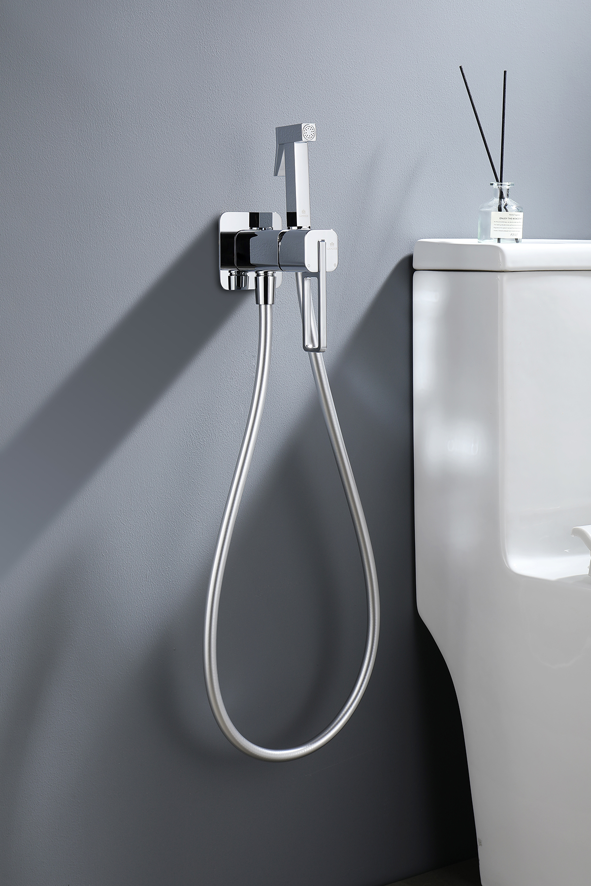 12157 Смеситель встраиваемый с ГИГ. душем (ХРОМ) GANZER (10/1шт)