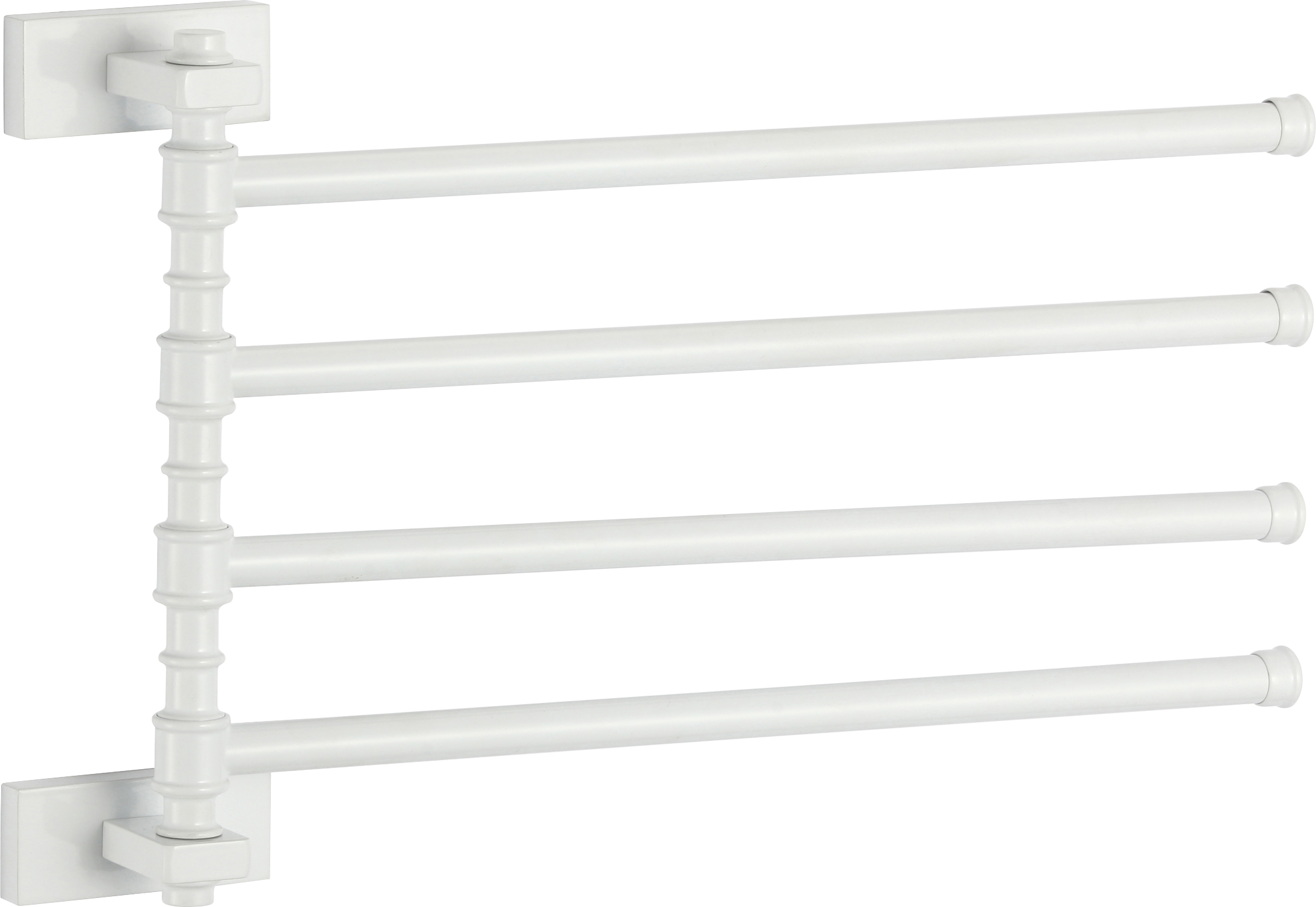 88014-F П/держатель поворот. 4-ной (БЕЛЫЙ) GANZER (10/1шт)