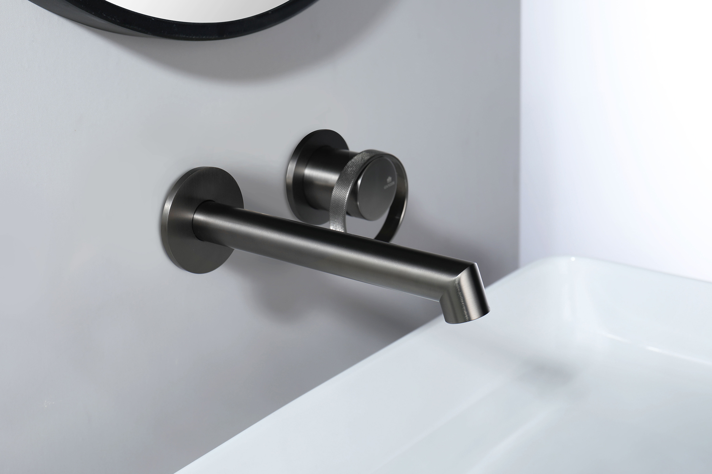 19144-Q Встроенный смес для рак. (ГРАФИТ) GANZER   (10/1шт)