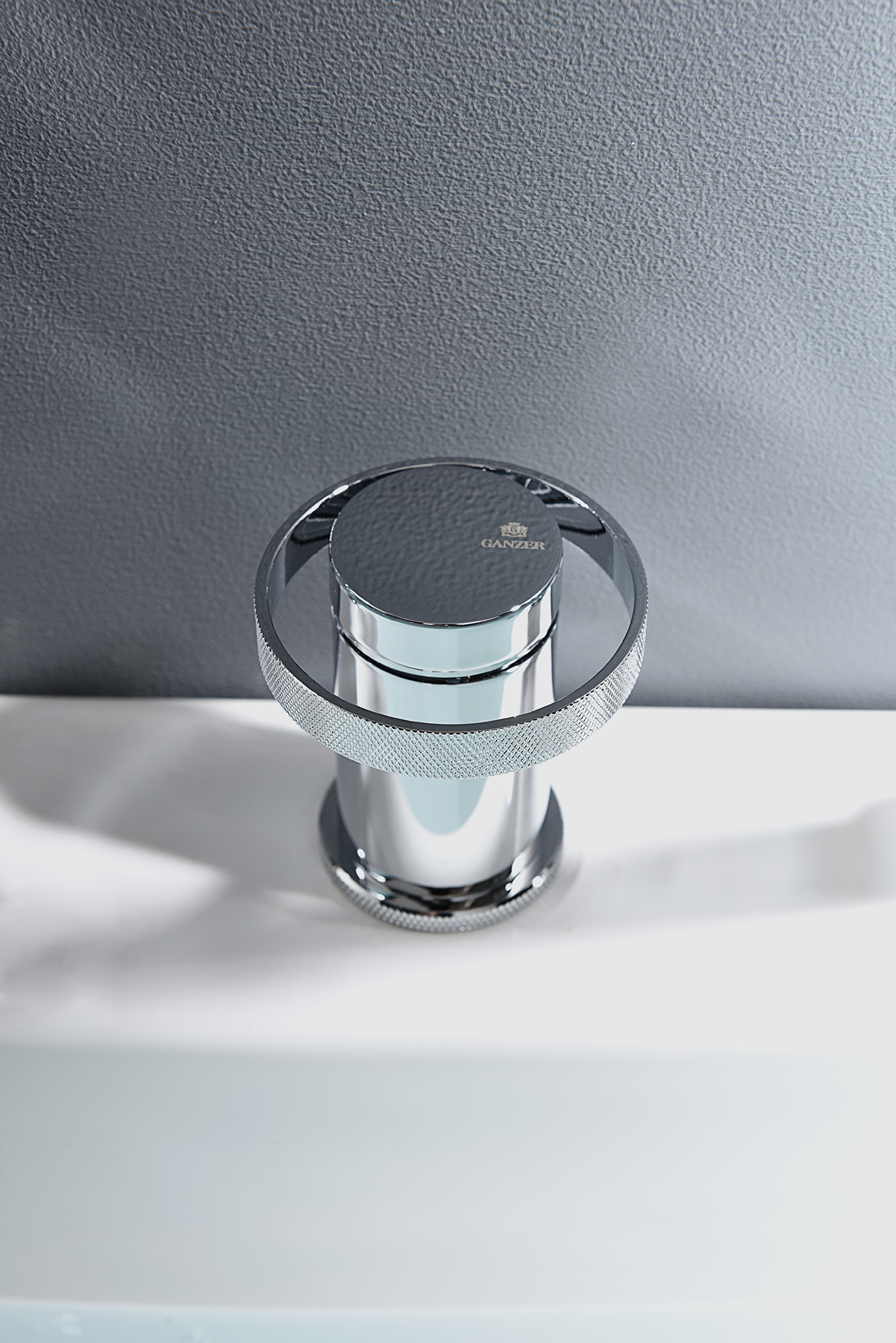 19133 Смеситель на борт ванны (4-отв,ХРОМ)  GANZER (6/1шт)