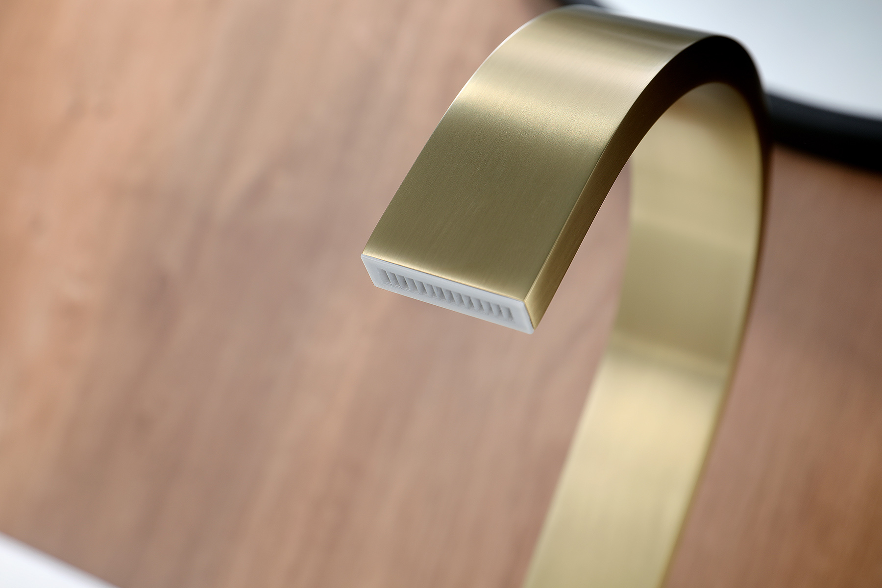 01111-S Смеситель на борт раковины (2-отв,Мат. Золото)  GANZER (10/1шт)