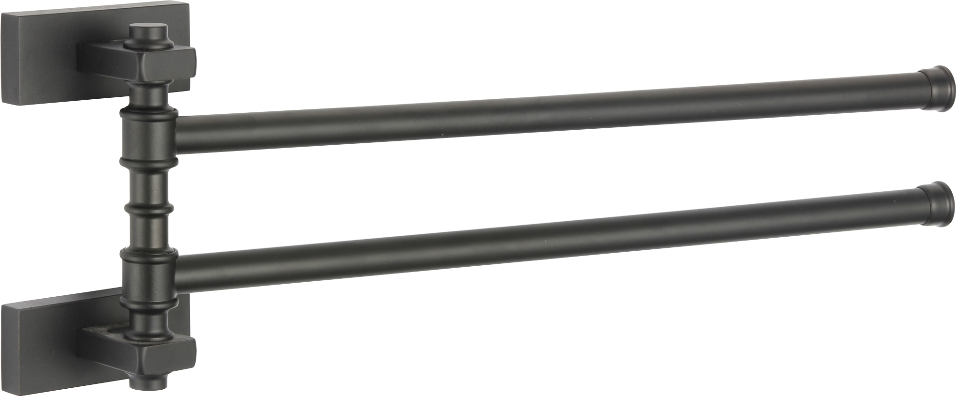 88012-C П/держатель поворот. 2-ной (ЧЕРНЫЙ) GANZER (10/1шт)