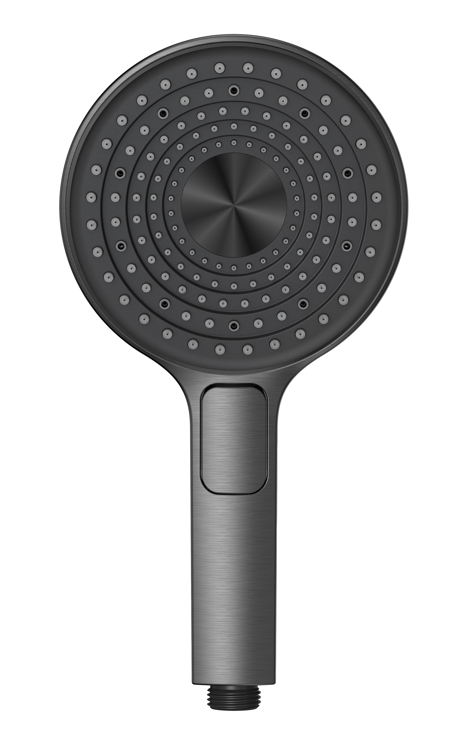 3029-Q Лейка массажная 3 позиции, кнопка (ГРАФИТ) GANZER  (56/1шт)