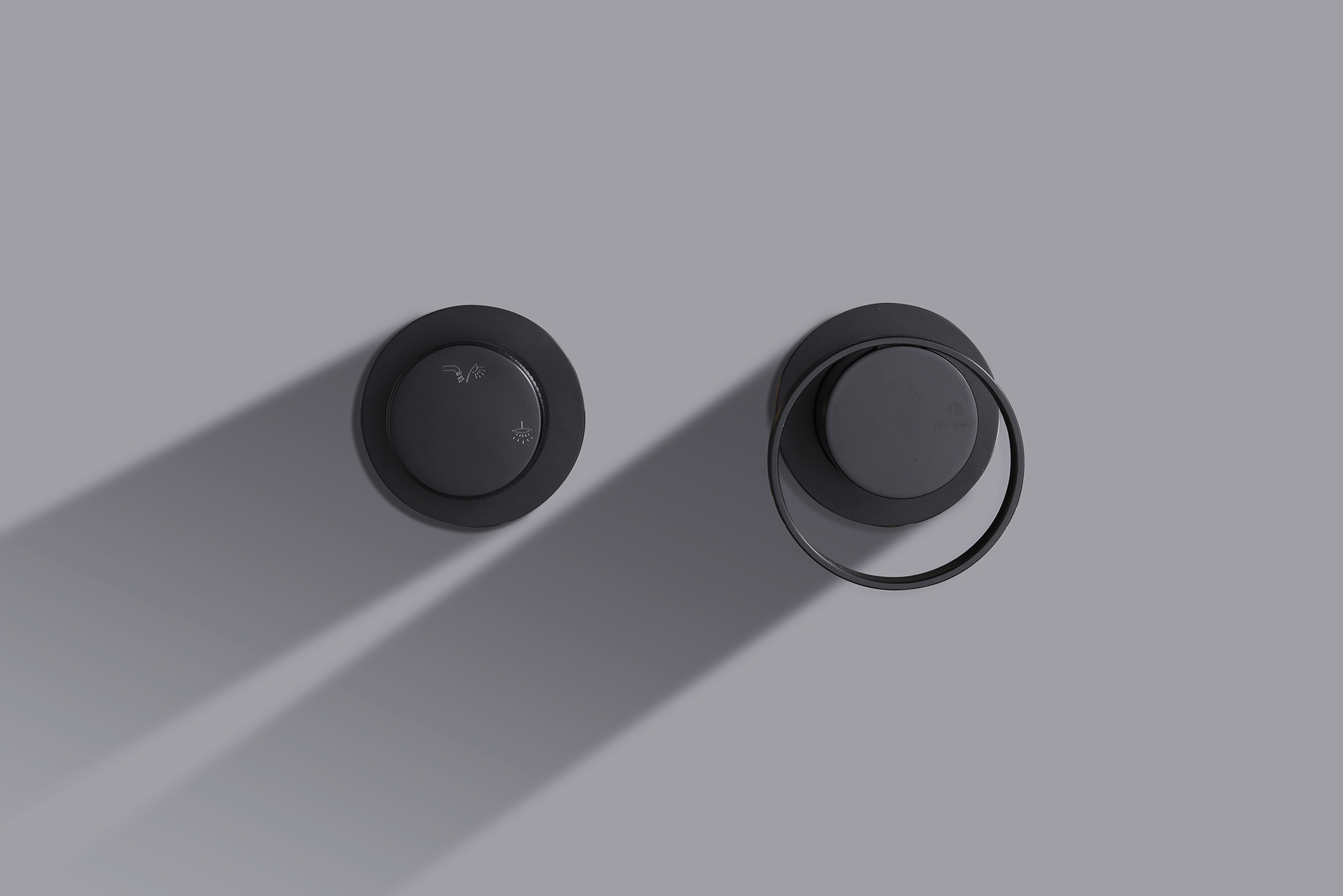 19165-C Смеситель встраиваемый для душа с 3-функ. (ЧЕРНЫЙ) GANZER (6/1шт)