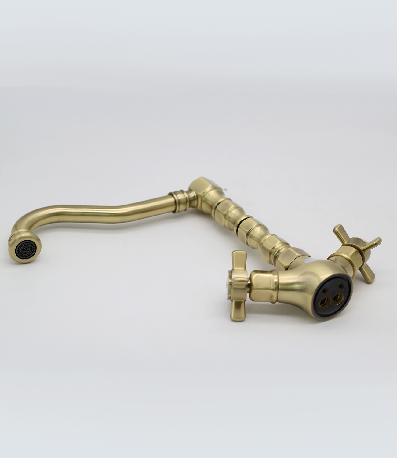 15022-D Смеситель двухвент для кухни БРОНЗ GANZER (10/1шт)