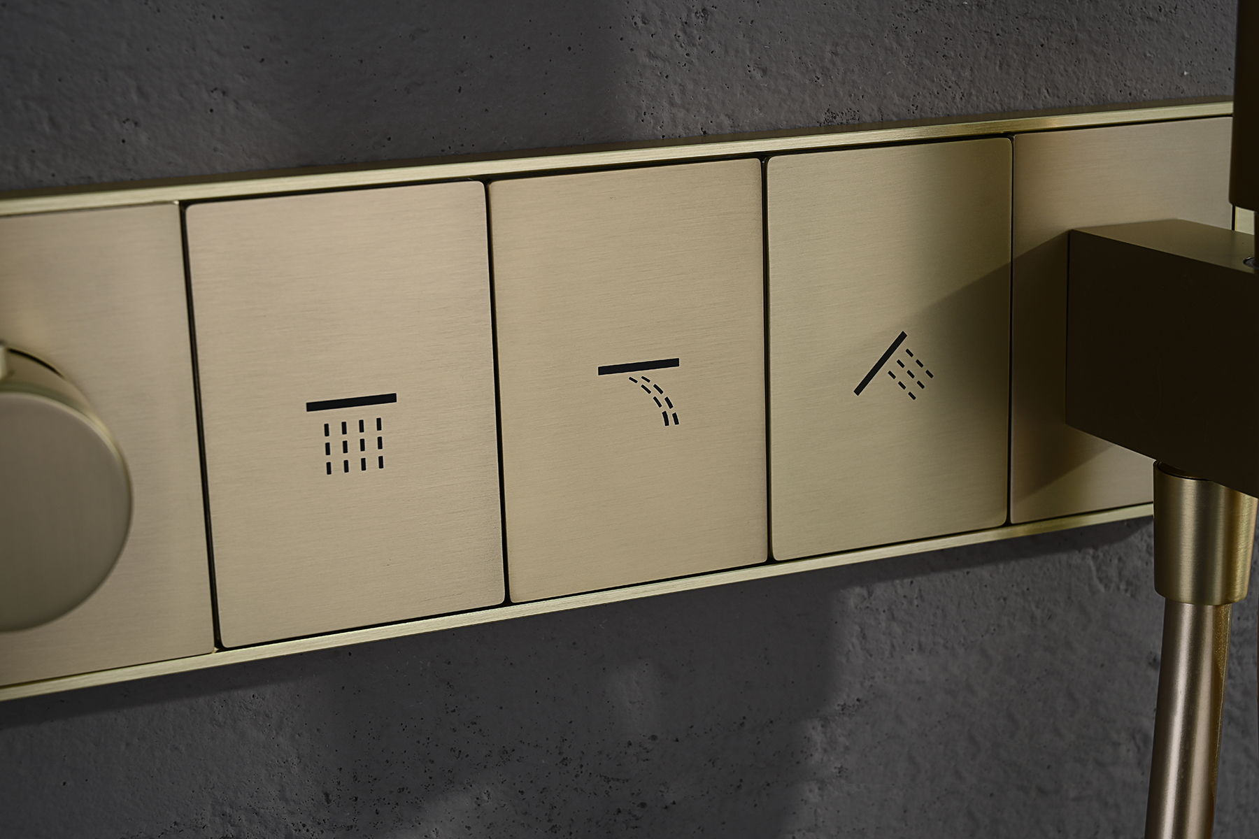 55164-S Встроенный смес для душа с 2-функ. (Мат. Золото) GANZER  (2/1шт)