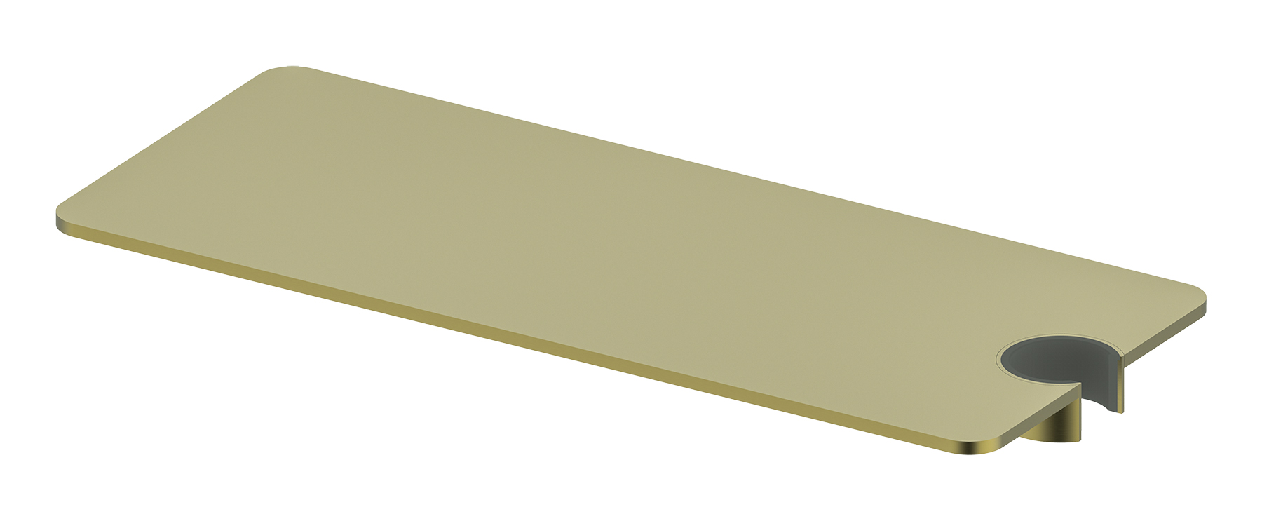 Полка для ванной с держателем для лейки (Мат. Золото)  GANZER  (50/1шт)