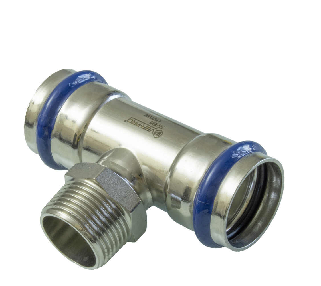 НЕРЖ Тройник  28*1" ш.*28  "VER-PRO"  (24/4шт)