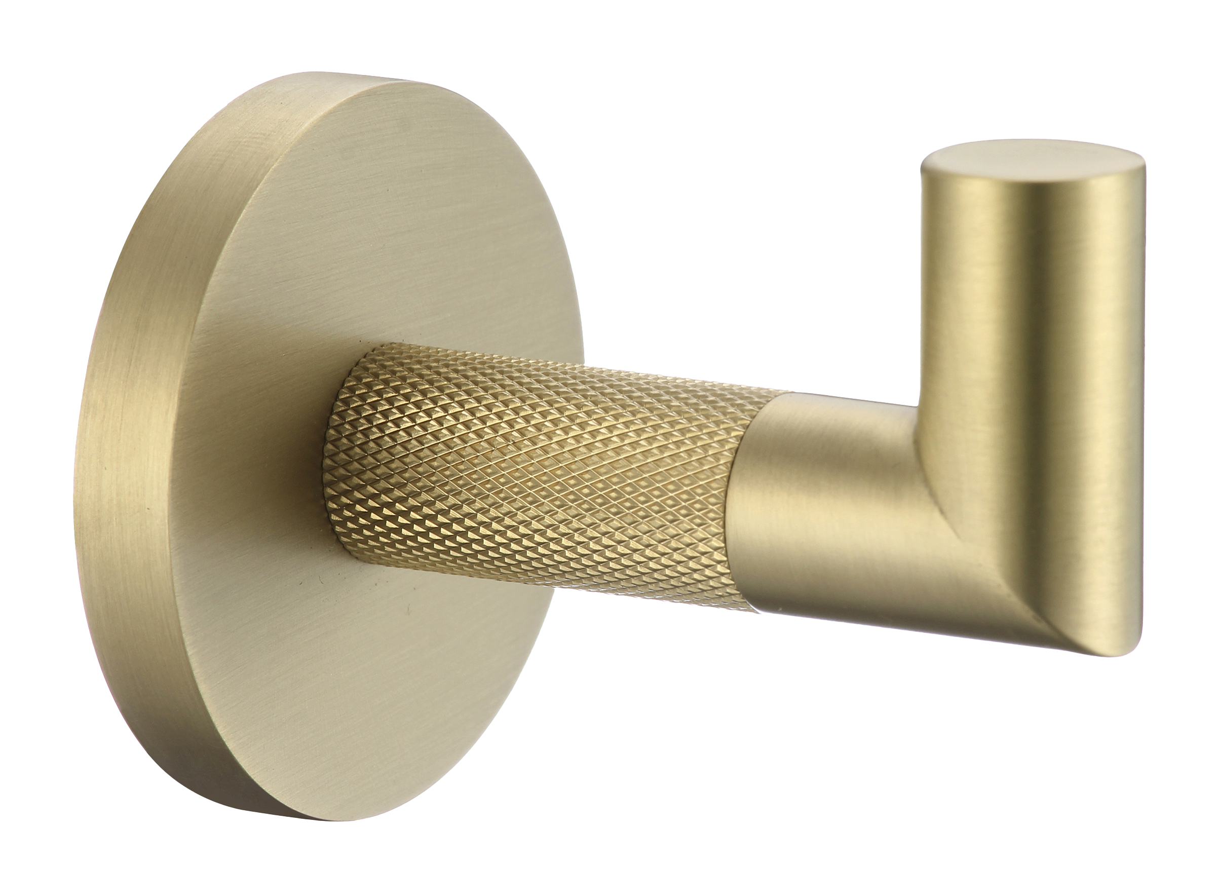 19551-S Крючок одинарный для полотенца (Мат. Золото) GANZER  (20/1шт)