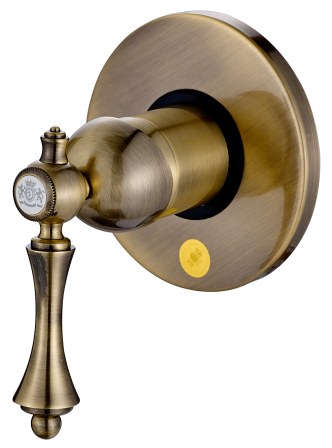 77055-D Смеситель встраиваемый круглый (БРОНЗА) Л/К