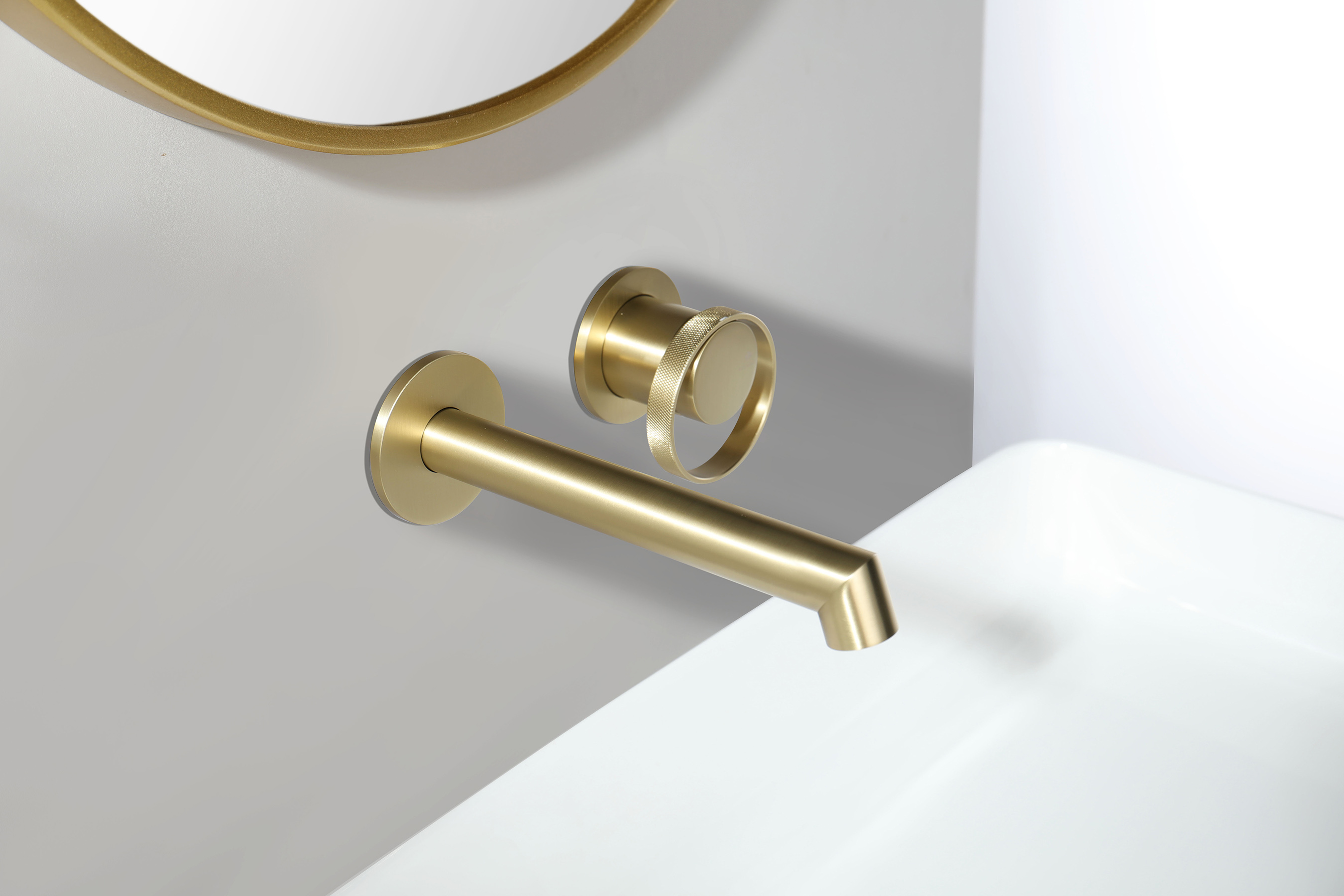 19144-S Встроенный смес для рак. (Мат. Золото) GANZER   (10/1шт) 