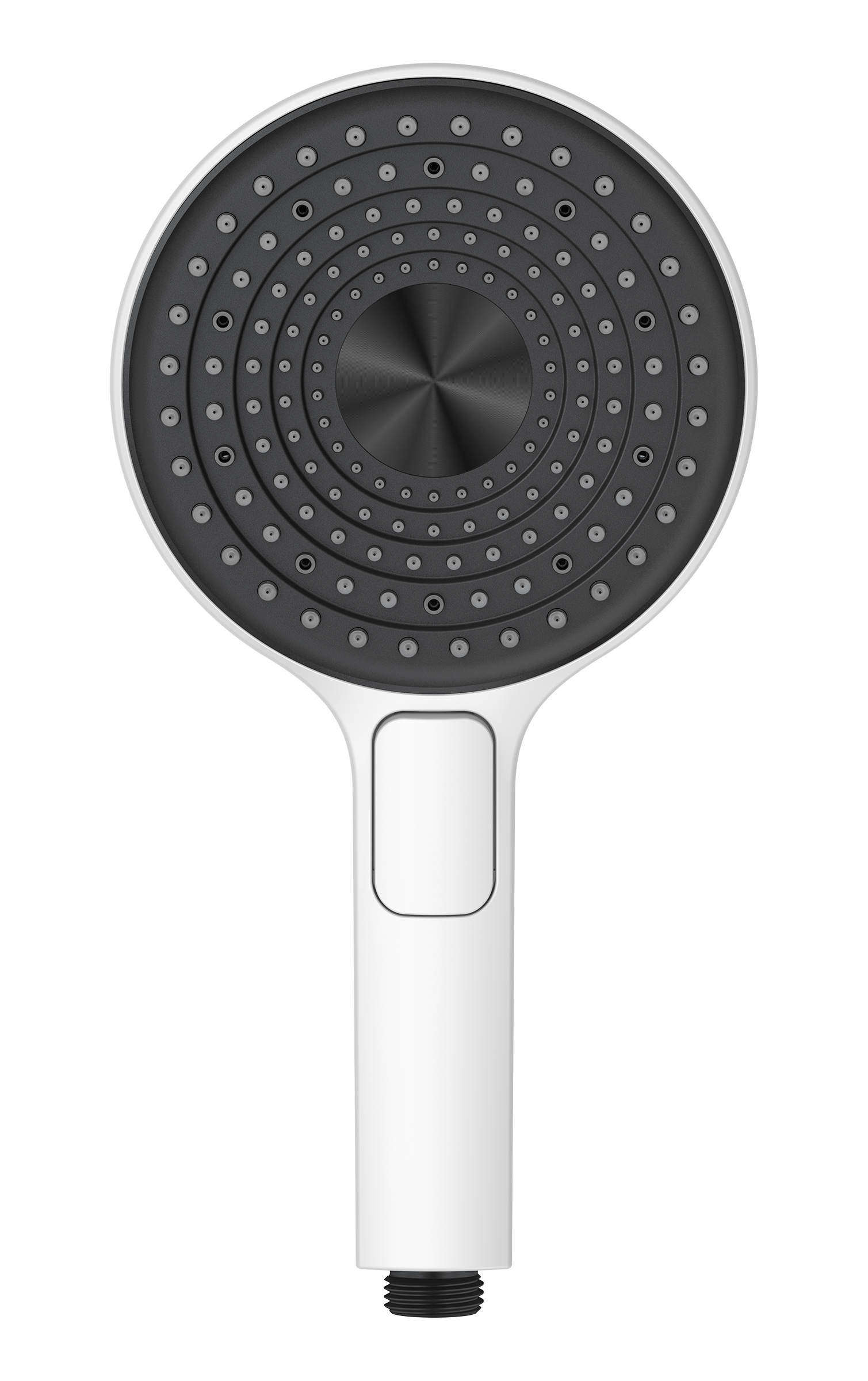 3029-F Лейка массажная 3 позиции, кнопка (БЕЛЫЙ) GANZER  (56/1шт)