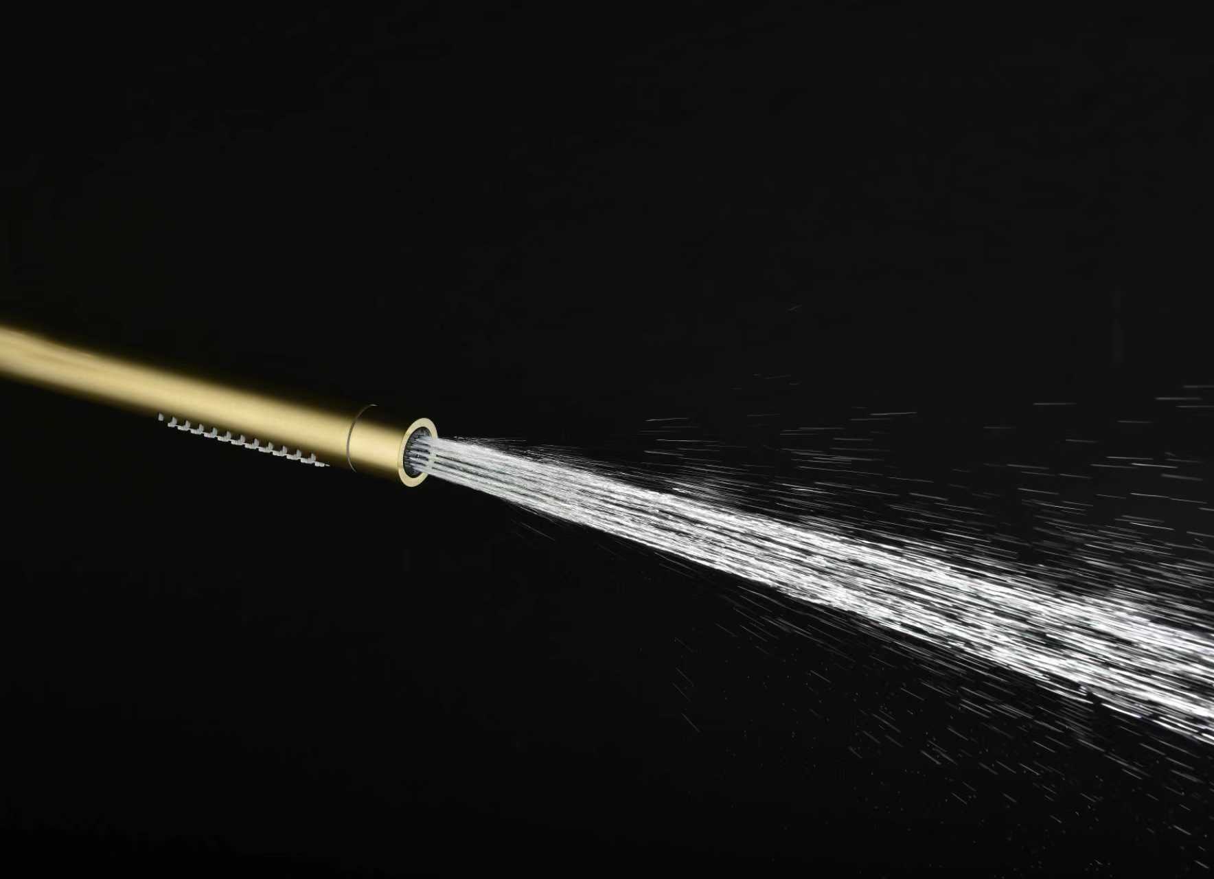 2001-S Лейка для душа, 2 функции, трубчатый (Мат. Золото) GANZER  (100/1шт)