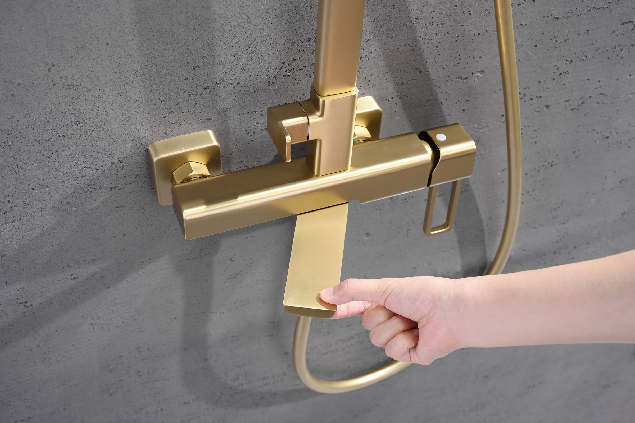 12163-S Душевая система (Мат. Золото) GANZER (5/1шт)